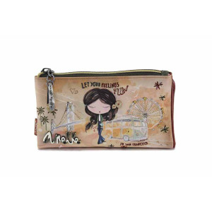 Бежово портмоне, здрава еко-кожа - удобство и стил за пролетта и лятото N 100022770