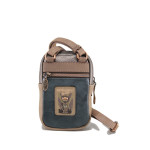 Бежова дамска чанта, здрава еко-кожа - удобство и стил за вашето ежедневие N 100022920