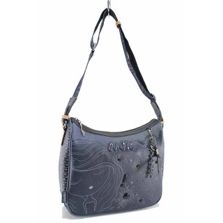 Черна дамска чанта, здрава еко-кожа - удобство и стил за вашето ежедневие N 100022922