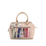 Бежова дамска чанта, здрава еко-кожа - удобство и стил за вашето ежедневие N 100022923