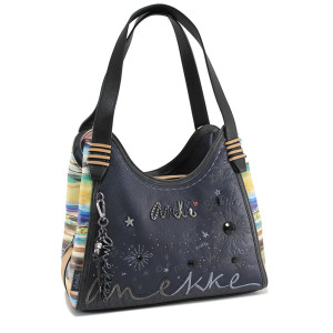 Черна дамска чанта, здрава еко-кожа - удобство и стил за вашето ежедневие N 100022929