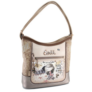 Бежова дамска чанта, здрава еко-кожа - удобство и стил за вашето ежедневие N 100022930