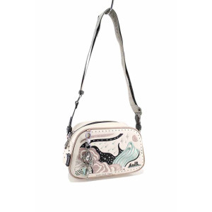 Бяла дамска чанта, здрава еко-кожа - удобство и стил за лятото N 100023311