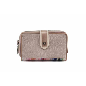 Розова портмоне, здрава еко-кожа - удобство и стил за лятото N 100023313