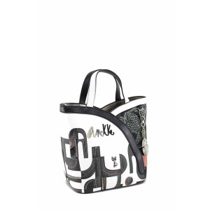 Бяло дамска чанта, здрава еко-кожа - удобство и стил за пролетта и лятото N 100023454