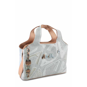 Синьо дамска чанта, здрава еко-кожа - удобство и стил за пролетта и лятото N 100023455