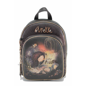 Черна раница, здрава еко-кожа - удобство и стил за есента и зимата N 100023529