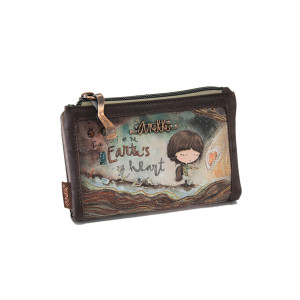 Кафяво портмоне, здрава еко-кожа - удобство и стил за есента и зимата N 100024013