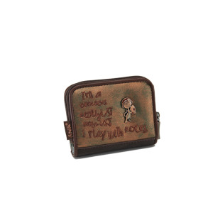 Кафяво портмоне, здрава еко-кожа - удобство и стил за есента и зимата N 100024024