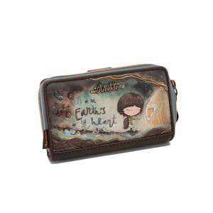 Кафяво портмоне, здрава еко-кожа - удобство и стил за есента и зимата N 100024012