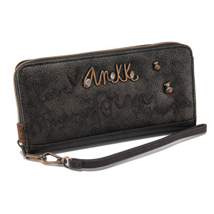 Кафяво портмоне, здрава еко-кожа - удобство и стил за есента и зимата N 100024000