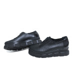 Черни спортни дамски обувки, естествена кожа - всекидневни обувки за пролетта и лятото N 100023353