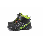 Черни детски кецове, здрава еко-кожа - спортни обувки за пролетта и есента N 100022962