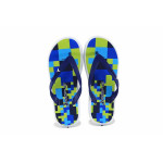 Сини джапанки, pvc материя - всекидневни обувки за лятото N 100022980
