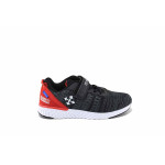 Черни детски маратонки, текстилна материя - спортни обувки за пролетта и лятото N 100022988