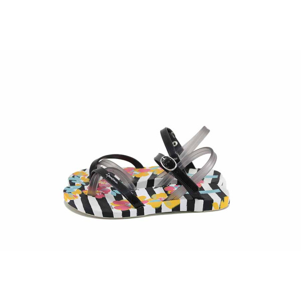 Черни детски сандали, pvc материя - всекидневни обувки за лятото N 100023007