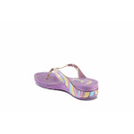 Лилави детски чехли, pvc материя - всекидневни обувки за лятото N 100023010