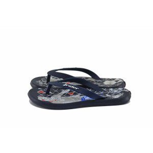 Сини джапанки, pvc материя - ежедневни обувки за лятото N 100023011