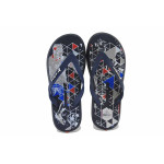 Сини джапанки, pvc материя - ежедневни обувки за лятото N 100023011