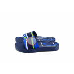 Сини джапанки, pvc материя - ежедневни обувки за лятото N 100023013