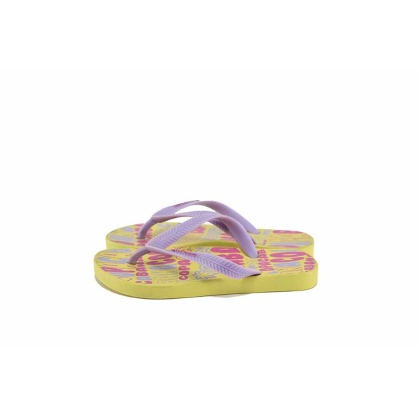 Лилави джапанки, pvc материя - ежедневни обувки за лятото N 100023017