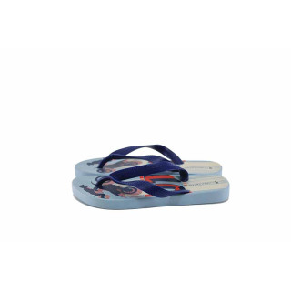 Сини джапанки, pvc материя - всекидневни обувки за лятото N 100023018