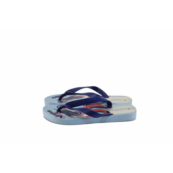 Сини джапанки, pvc материя - всекидневни обувки за лятото N 100023018