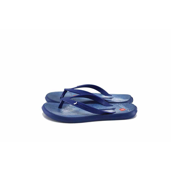 Сини джапанки, pvc материя - всекидневни обувки за лятото N 100023023