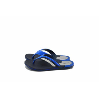Сини джапанки, pvc материя - ежедневни обувки за лятото N 100023026