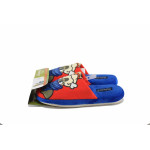 Сини домашни чехли, текстилна материя - ежедневни обувки за пролетта и есента N 100023041