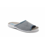 Сиви дамски чехли, текстилна материя - ежедневни обувки за лятото N 100023344