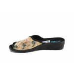 Черни дамски чехли, текстилна материя - ежедневни обувки за лятото N 100023346