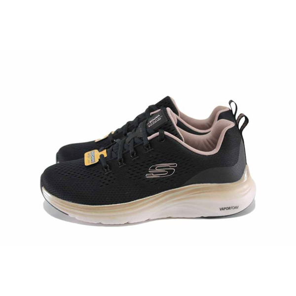Черни дамски маратонки, текстилна материя - ежедневни обувки за пролетта и лятото N 100022774