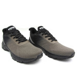 Зелени мъжки маратонки, текстилна материя - спортни обувки за пролетта и лятото N 100022838