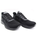 Черни мъжки маратонки, текстилна материя - ежедневни обувки за пролетта и лятото N 100022858