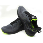 Сиви мъжки маратонки, текстилна материя - всекидневни обувки за пролетта и лятото N 100022844