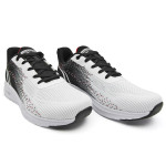 Бели мъжки маратонки, текстилна материя - спортни обувки за пролетта и лятото N 100022836