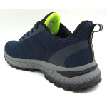 Тъмносини мъжки маратонки, текстилна материя - всекидневни обувки за пролетта и лятото N 100022851
