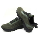 Зелени мъжки спортни обувки, текстилна материя - спортни обувки за пролетта и лятото N 100022840