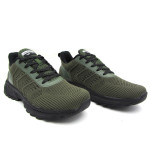 Зелени мъжки спортни обувки, текстилна материя - спортни обувки за пролетта и лятото N 100022840