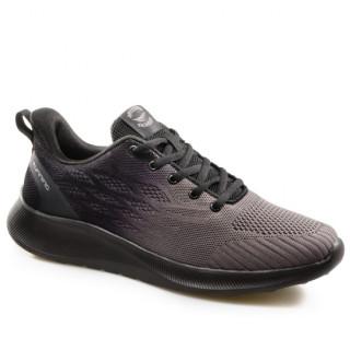 Сиви мъжки маратонки, текстилна материя - спортни обувки за пролетта и лятото N 100023047