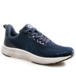 Сини мъжки маратонки, текстилна материя - спортни обувки за пролетта и лятото N 100023048