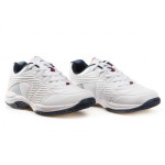 Бели мъжки маратонки, здрава еко-кожа - спортни обувки за пролетта и лятото N 100023051