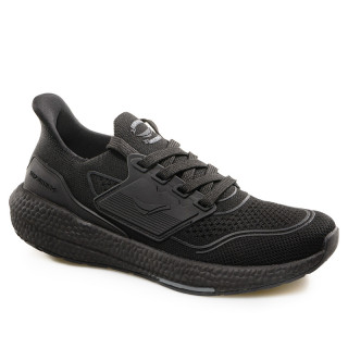 Черни мъжки маратонки, текстилна материя - спортни обувки за пролетта и лятото N 100022861