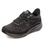 Черни мъжки маратонки, текстилна материя - спортни обувки за пролетта и лятото N 100023055