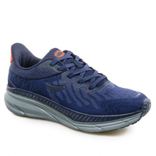 Сини мъжки маратонки, текстилна материя - спортни обувки за пролетта и лятото N 100023054