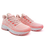 Розови спортни дамски обувки, текстилна материя - спортни обувки за пролетта и лятото N 100022863