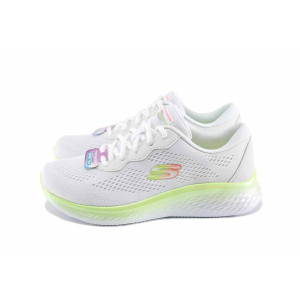 Бели анатомични дамски маратонки, текстилна материя - спортни обувки за пролетта и лятото N 100022781