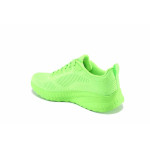 Зелени спортни дамски обувки, текстилна материя - спортни обувки за пролетта и лятото N 100022784