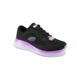 Черни дамски маратонки, текстилна материя - спортни обувки за пролетта и лятото N 100022785